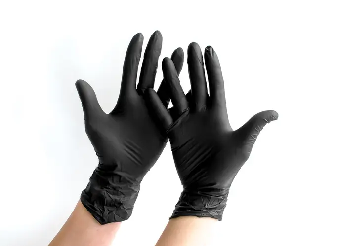 Перчатки Ampri Style Black нитриловые чёрные 100 шт