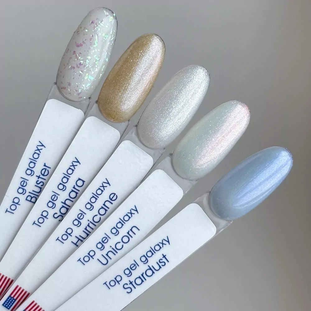 Топ American Creator Top Gel Galaxy Hurricane с серебристыми блёстками 15 мл