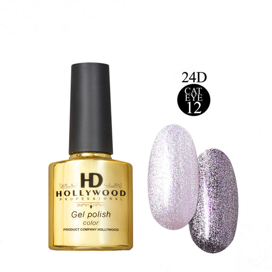 Гель-лак HD Cat Eye 24D (кошачий глаз) 12 фиолетовый 8 мл